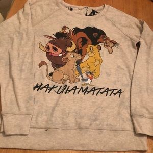 Lion King reversible sweatshirt very nice XS/S